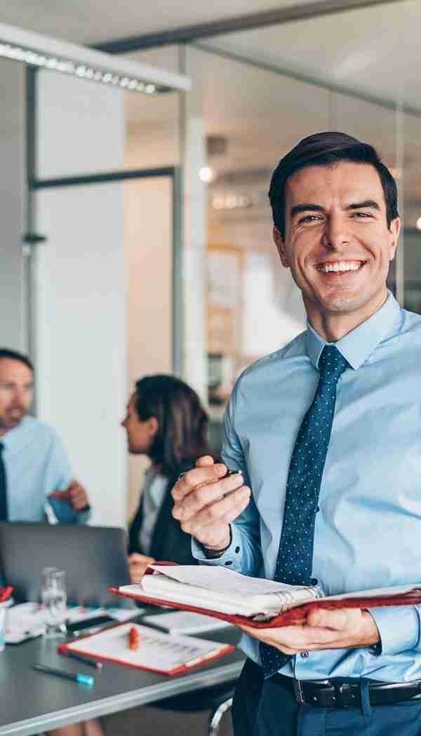 Professional in a modern office